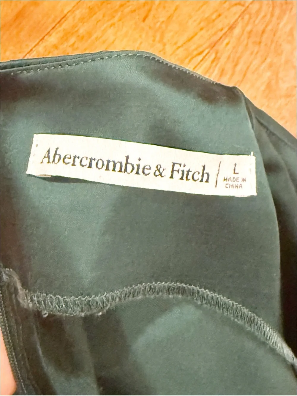 Abercrombie & Fitch Teal Ruched Dress Large